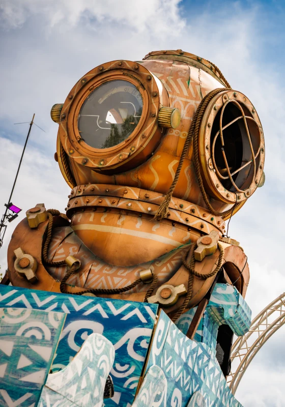 Product image for Duikershelm & Onderzeeër - bewegende decorstukken