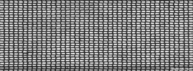 Product image for Gobelin Tulle Zwart 8,00m H x 11,00m B Afgewerkt doek